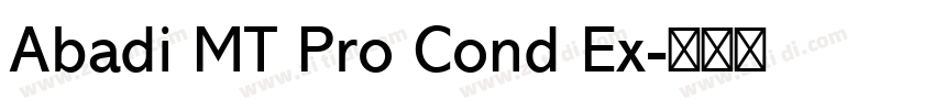 Abadi MT Pro Cond Ex字体转换